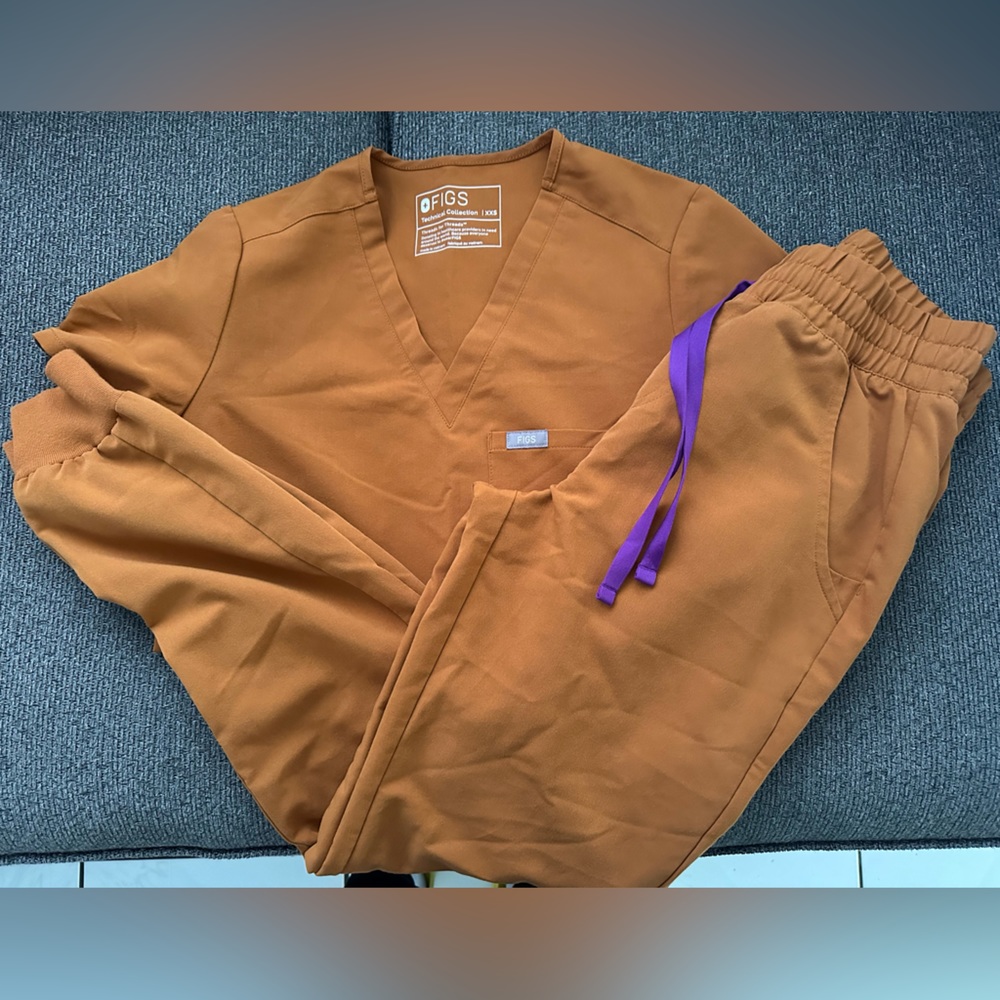 Figs scrub set Atlantic fall color